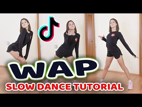 WAP TIK TOK Dance SLOW TUTORIAL | How To Do The WAP Cardi B TIKTOK Dance | Slow Step by Step