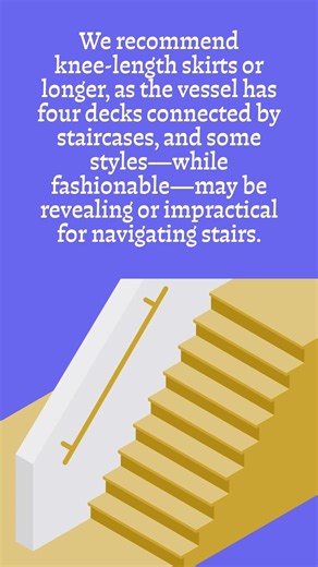 Attire Reminder for Prom - Modest, formal, stair‑friendly, wind‑friendly — see you on board.