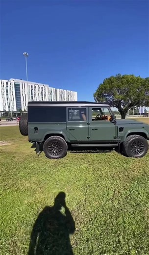 Custom Frame-Off Restoration LS3 Engine Automatic Transmission Many more upgrades. Call or Text for more info 1 786-835-1615 Customs Auto Luxury #landroverdefender #defender110 #ls3 #restomod #classiccars