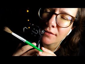 ASMR the Tingliest Tascam Mouth Sounds & Inaudible Whispers while Brushing You to Sleep (2 Hours)
