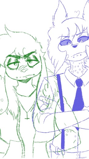 Juguito on Instagram: "Dante & Ellis! (Please ignore the bad cover) Ellis is the blue one and he’s @k3ndrixac0n ‘s oc! Dante is the green one and he’s my oc! These two are our hazbin hotel oc’s wooo #hazbinhotel #hazbinhotelocs #toxicyaoi #enemiestolovers #originalcharacter"