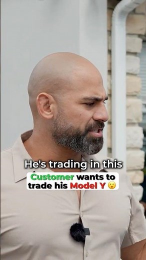 Customer trading in his Model Y after a few years