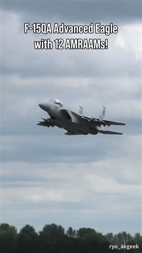 F-15QA Advanced Eagle with 12 AIM-120 AMRAAMs | RIAT 2024