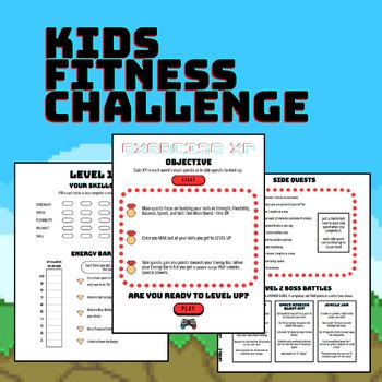 Exercise Challenge Game | Fun Movement, Nutrition & Wellness Activities