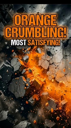 The Most Relaxing Orange Crumble Ever... (Extreme ASMR)