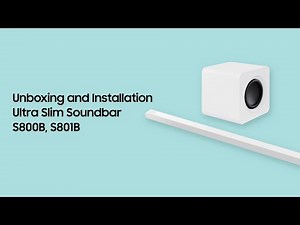 Ultra Slim Soundbar: How to unbox and install | Samsung