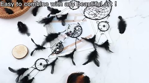 Soarer Black Craft Feathers Bulk - 300pcs 3-5inch Natural Feathers for Wedding Home,Dream Catcher Supplies,DIY Crafts and Halloween Holiday Party(Black)