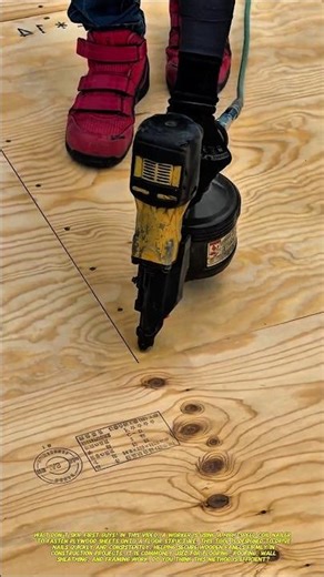 High-Speed Coil Nailer for Plywood Flooring | Fast Construction Method.
