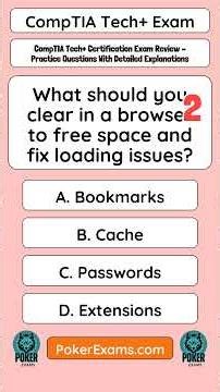 CompTIA Tech+ Certification Exam Review Practice Questions With Detailed Explanations
