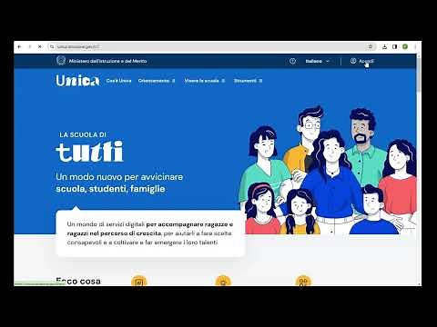Registrazione alla piattaforma UNICA