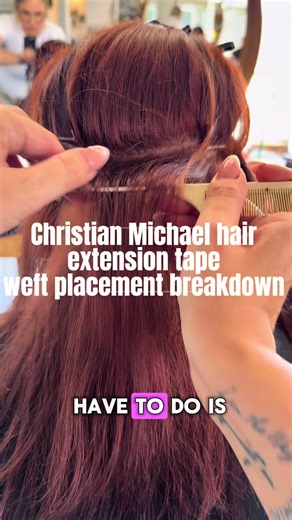 Tape Weft Placement Guide for Hair Extensions