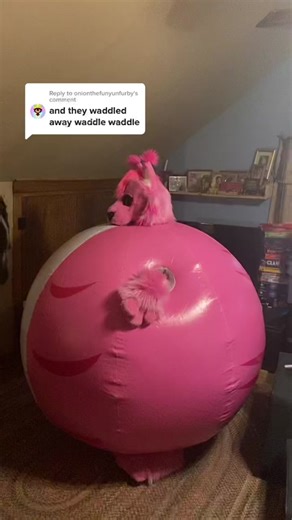 Engaging Furry Fursuit Inflation Reply | AnnaKitty13 Video
