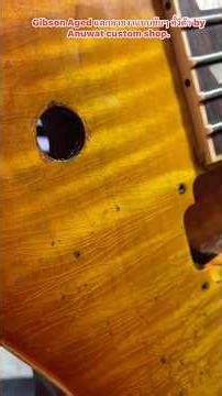 Gibson Aged แตกลายงาแบบยับๆ ทั้งตัว by Anuwat custom shop.#อนุวัฒrelic #Anuwatralicshop