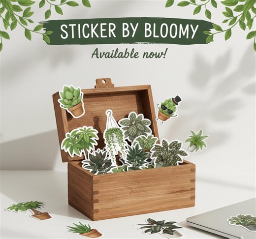 The Green Plant Sticker! - Etsy