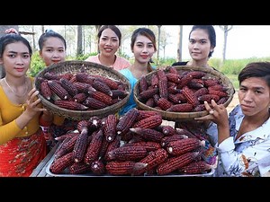 Pick purple corn and cook corn crispy recipe - Purple corn crispy recipe