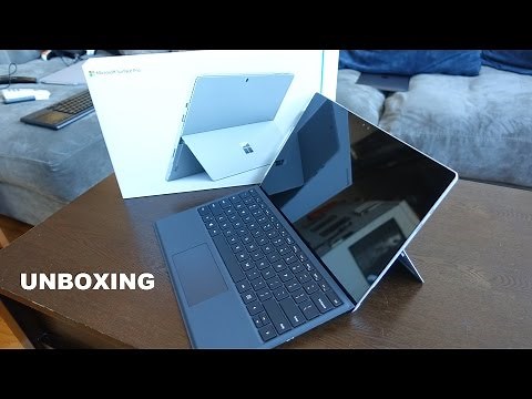 Surface Pro 4 & New Typecover Keyboard Unboxing