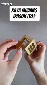 How to put this pyramid in the box?