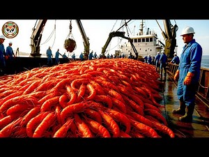 From Ocean to Plate: Amazing Shrimp Catching and Processing Process | Full Seafood Factory Tour