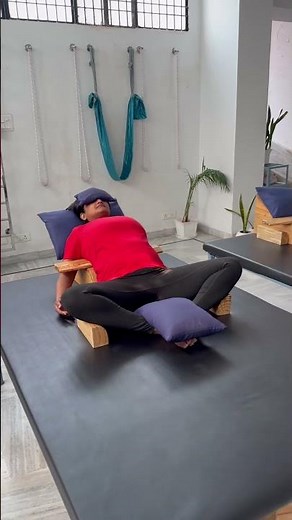 Reclining Bound Angle Pose | Supta Baddha Konasana | Therapeutic Yoga | Iyengar Yoga