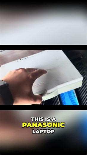Vintage Tech: Discovering Ancient Panasonic Laptop! #shorts