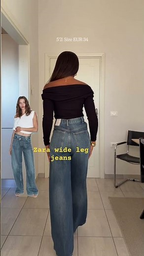Best zara wide leg jeans #zaraspring #fashionideas #zarajeans #jeans #jeanshaul #zarahaul