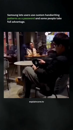 ExplainCore TV on Instagram: "This isn’t a PIN, a pattern, or biometrics. It’s a handwritten sequence so complex it looks more like encryption than a lock screen. 🔐✨ Samsung allows users to draw custom handwriting patterns using the S Pen, turning muscle memory and precision into an additional layer of security. Instead of tapping numbers or tracing basic shapes, the device recognizes unique strokes, angles, and motion, making each unlock nearly impossible to replicate.This isn’t a PIN, a patte