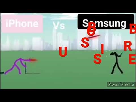 Samsung vs Iphone stickman fight (part1)