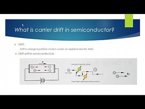 What is carrier drift in semiconductor?