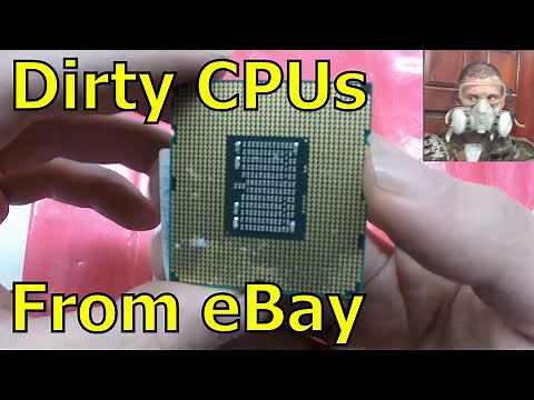 How to clean thermal paste off of a CPU.