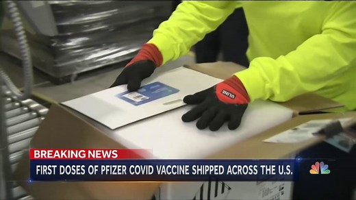 First doses of Pfizer Covid vaccine on the move