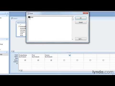 Access Tutorial - How to use the mathematical operators