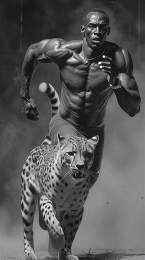 usain bolt muscular physique #shortvideo