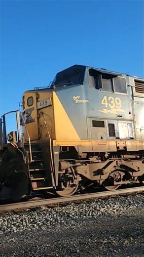 CSX train M634 with 2 CM44AHs and CW44AC 439 Spirit of Birmingham on its final trip! 3926 #shorts