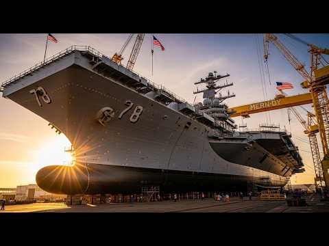 USS Gerald R. Ford CVN-78 Construction | From Steel to Sea Trials