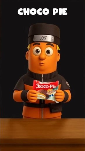 food review naruto choco pie