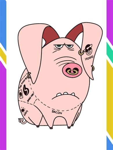 How To Drawing Tatto | The Secret Life of Pets Cartoon #art #drawing #drawingtutorial #drawingcartoon #tatto