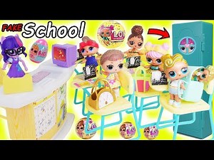 LOL Surprise Dolls School Dress Up Toy Video