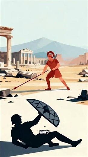 The Roman Weapon That Made Enemies Throw Away Their Own Shields #history #shorts #romanhistory