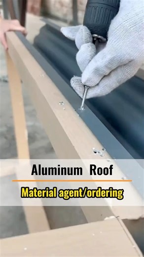 After knowing this material, do you regret installing the roof so early? #aluminum #aluminumroof #metalroof #roof #installation #housedesign | Aluminum Alloy Roof