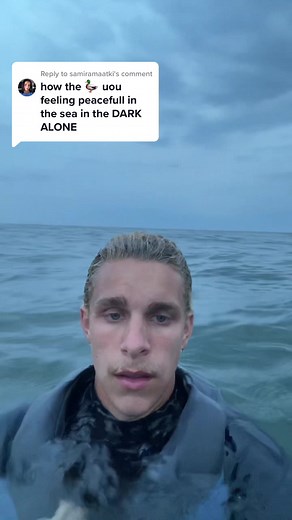 Swimming Alone in the Ocean at Night Experience