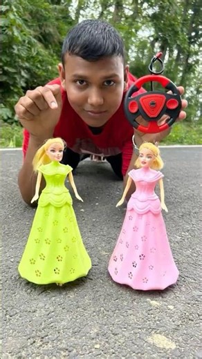 2 Rc Remote Control Barbie Doll Unboxing & Testing #shorts