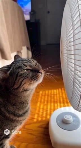 What Happens When a Cat Meets a Fan?
