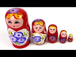 Russian Nesting Dolls Babushka Matryoshka Play Set | Fun Kids Surprise Toys Nadia Amani Toys