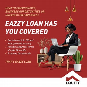 Whether it’s an emergency, a business opportunity, or an unexpected bill, Eazzy Loan gives you instant access to the cash you need. Access it using Equitel, Equity Mobile App or dial *247*6# #EquityMobileApp #EazzyLoan #EquityBank #Loans #Equitel | Equity Bank Kenya