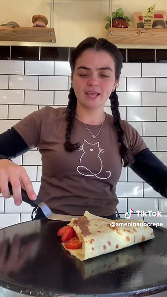 A menina do crepe no TikTok
