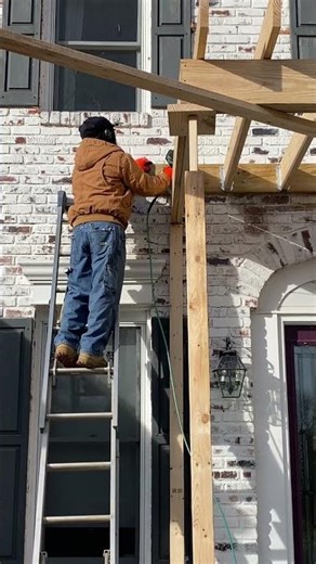 Installing joists hangers #workerlife