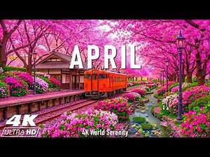 Flowers in April 4K – Early Spring 2026 🌸 When Nature Blooms, Cherry Blossoms & Tulip Fields