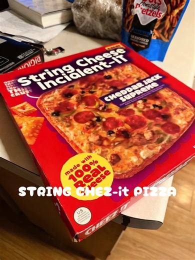 Chez it frozen pizza wtf must buy #pizza #stringcheeseincident #jambands #billynershi #cheeseitz