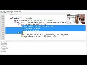 Lista Ordenada en Python (Eliminar elementos)