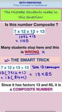 “Most Students Get This Wrong! | Composite Number Trick ” #mathematicclass10